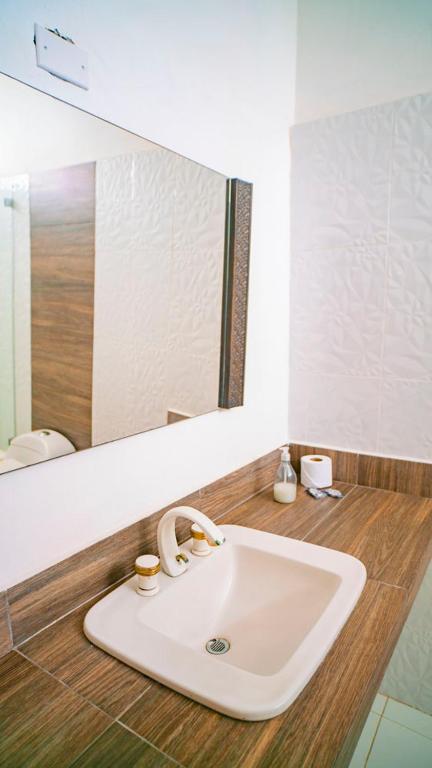 Koupelna v ubytování Hotel Boutique Casa Umiña