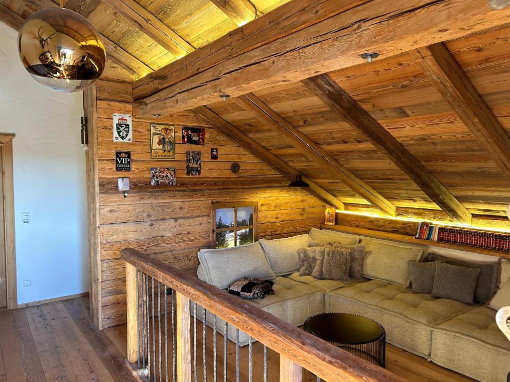 Posezení v ubytování Almhaus Chalet 607 - Lachtal