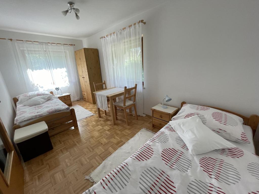 Letto o letti in una camera di Haus Linsendorf