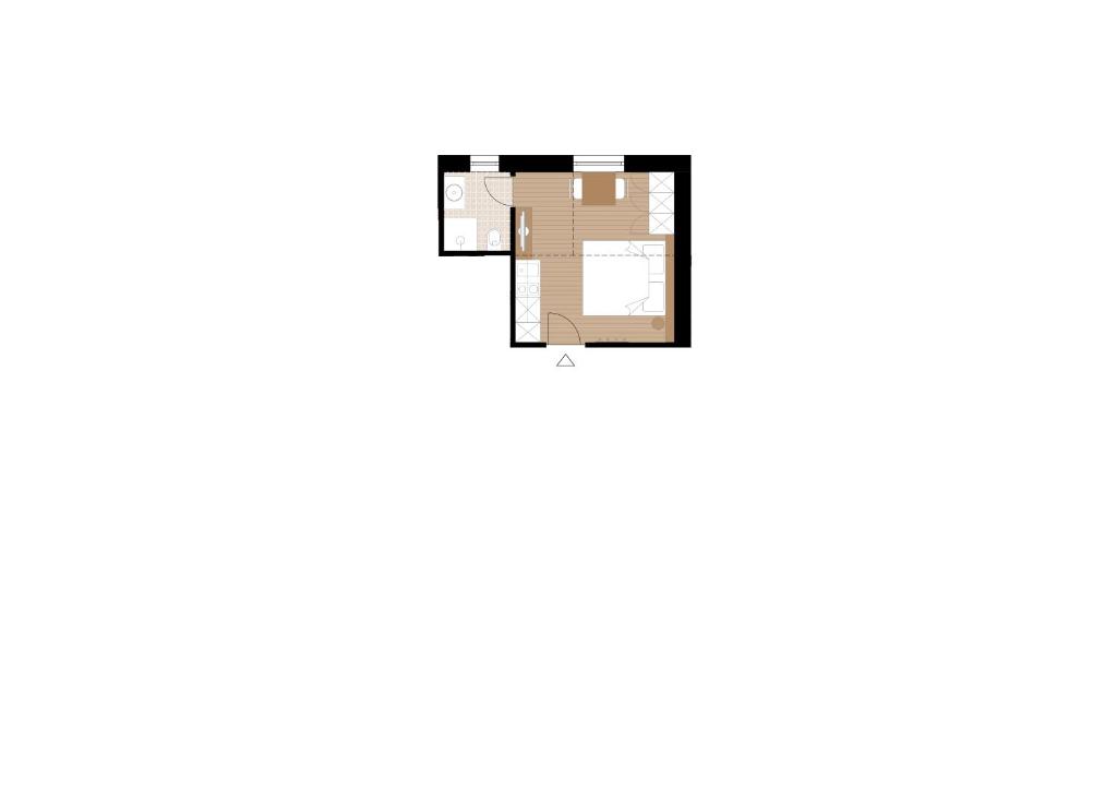 Plan piętra w obiekcie Apartment Steinach