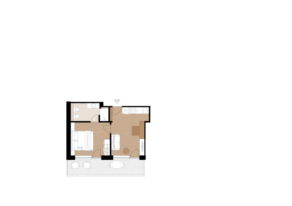 Plan piętra w obiekcie Apartment Steinach