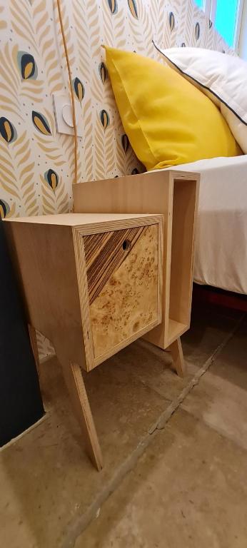 Ein Bett oder Betten in einem Zimmer der Unterkunft Villa Aigarden maison d&#39;hôtes