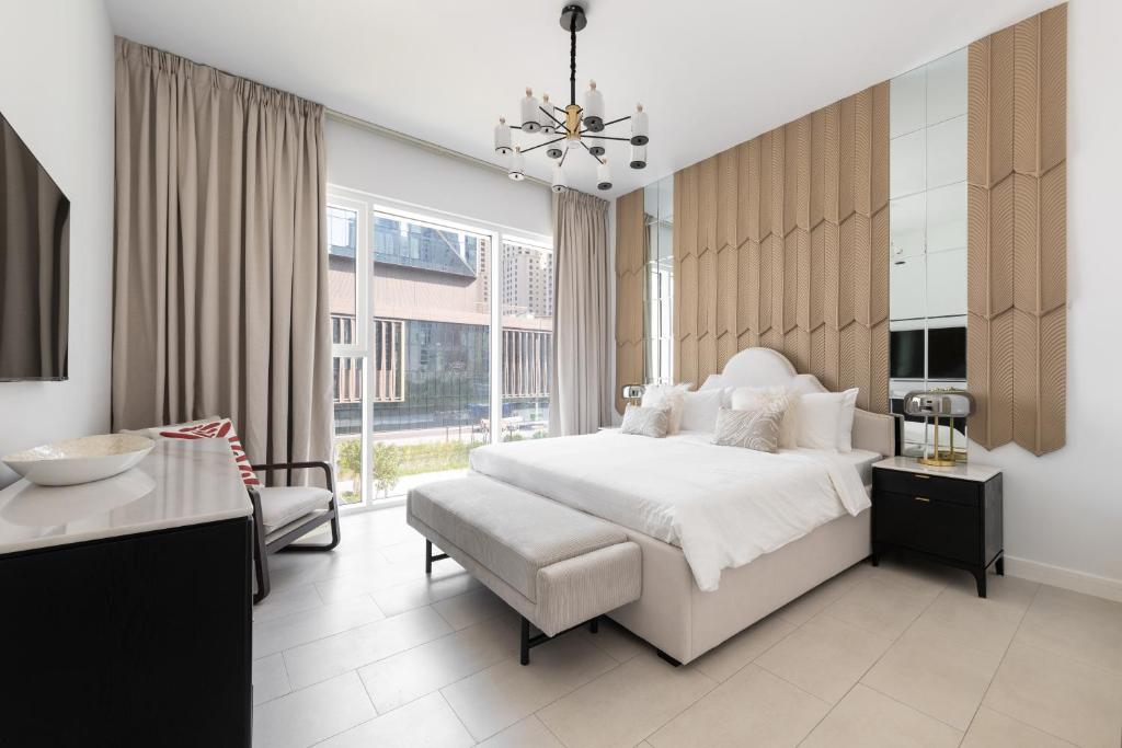 Postel nebo postele na pokoji v ubytování LUXSeaside/2BD/LaVie/JBR