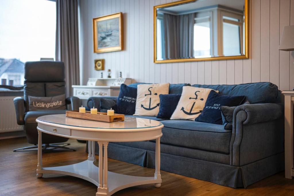Posezení v ubytování Appartement Strandnah 27