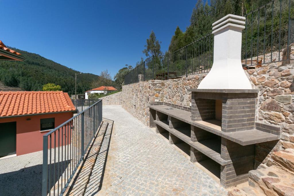 Uma vista geral da montanha ou uma vista da montanha a partir of the country house