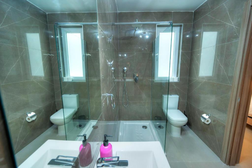 Koupelna v ubytování Spacious, bright & modern 3 bedrooms, balcony APIC1-1