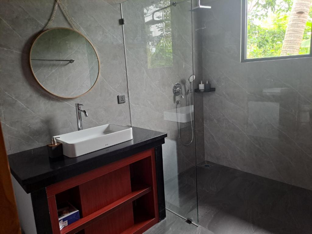 Koupelna v ubytování MAYURA BALI VILLA