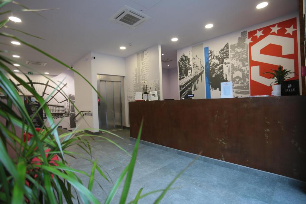 Lobby alebo recepcia v ubytovaní Hotel Studio Inn Centrale & Milano Urban Padel