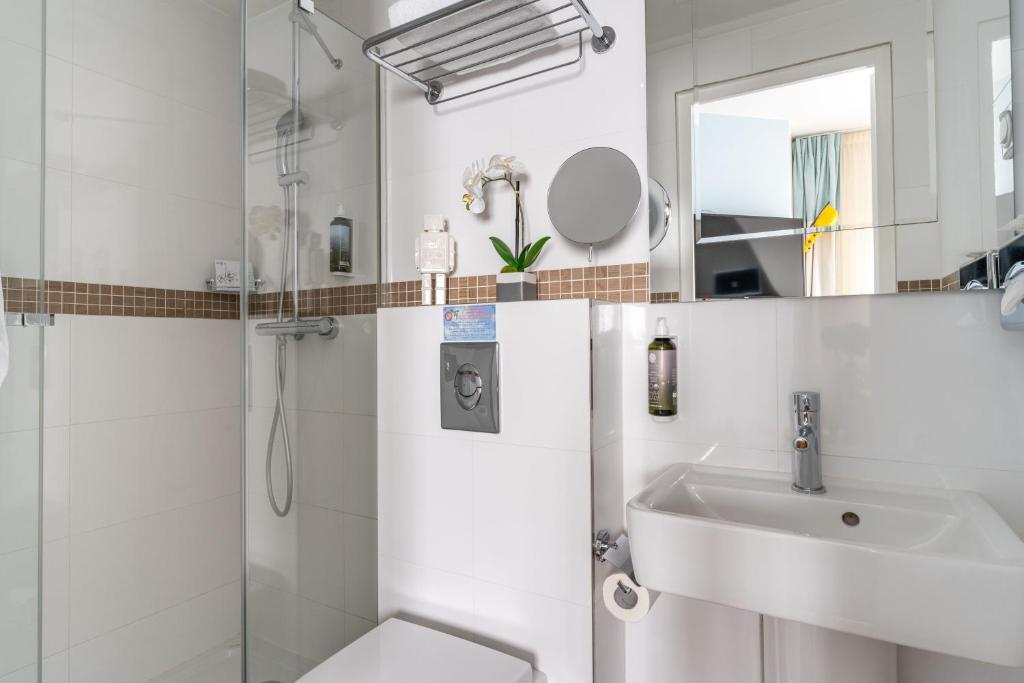 Koupelna v ubytování Hôtel Augustin - Astotel