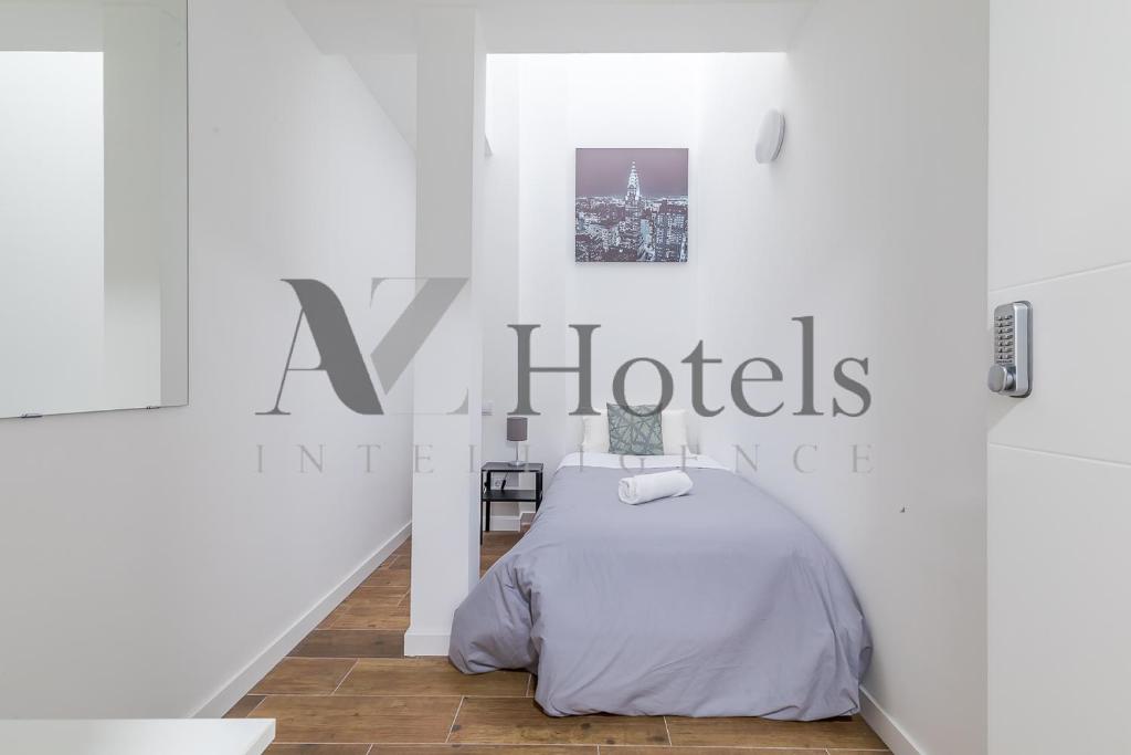 Postel nebo postele na pokoji v ubytování AYZ Luis Cabrera-Auto check-in property