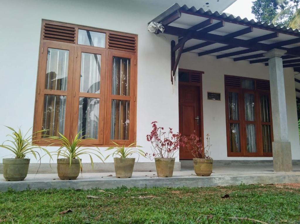 ヒッカドゥワにあるAmal Villaの鉢植えの家