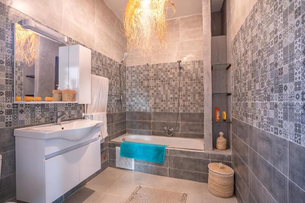 Koupelna v ubytování La Fattoria Ecolodge