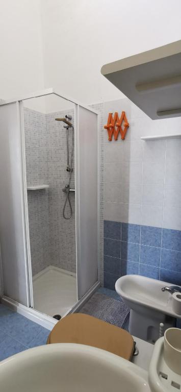 Koupelna v ubytování Villetta Borgo Pescatori
