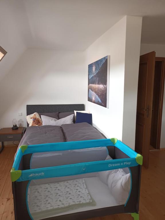 Postel nebo postele na pokoji v ubytování Lachberg9