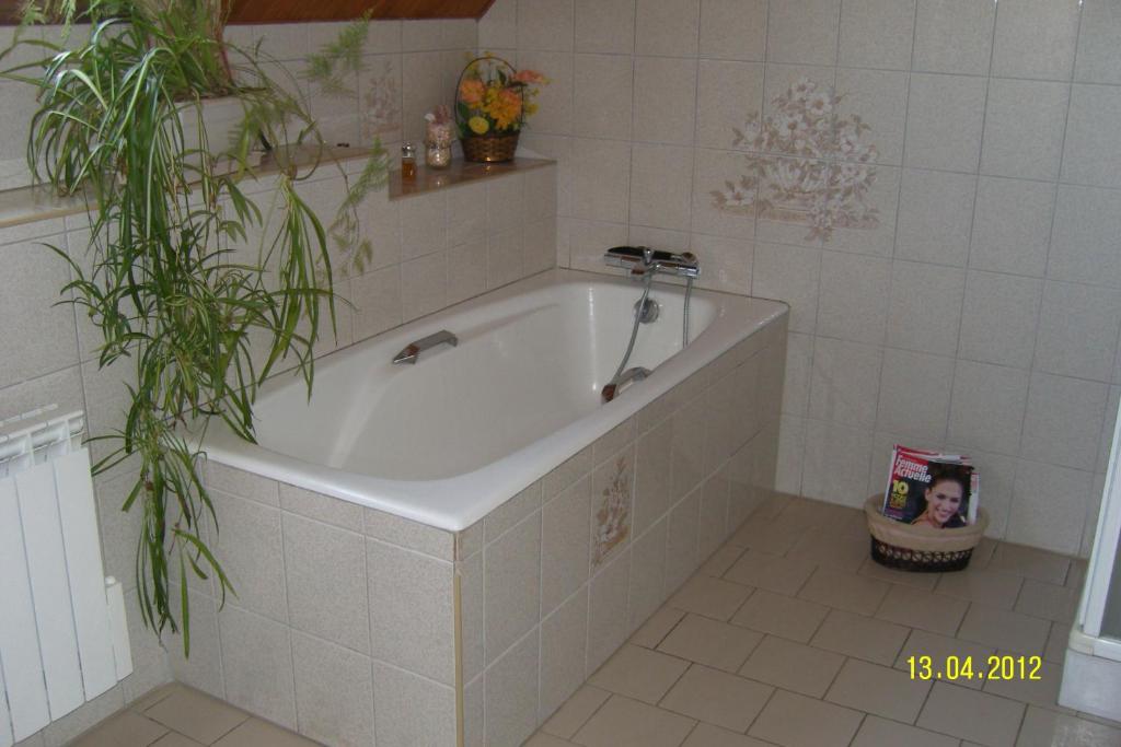 Koupelna v ubytování Manoir de Rouillé