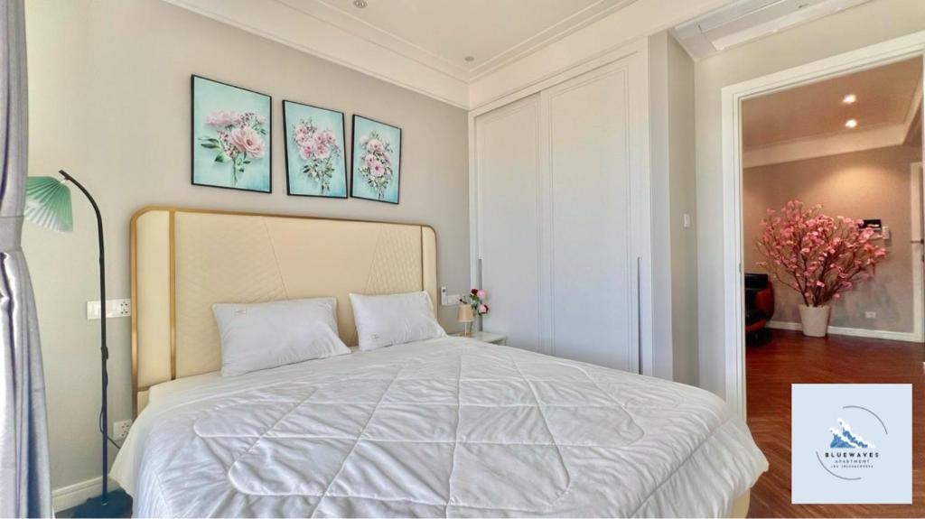 Postel nebo postele na pokoji v ubytování Bluewaves Apartment Quy Nhon - Altara Seaview