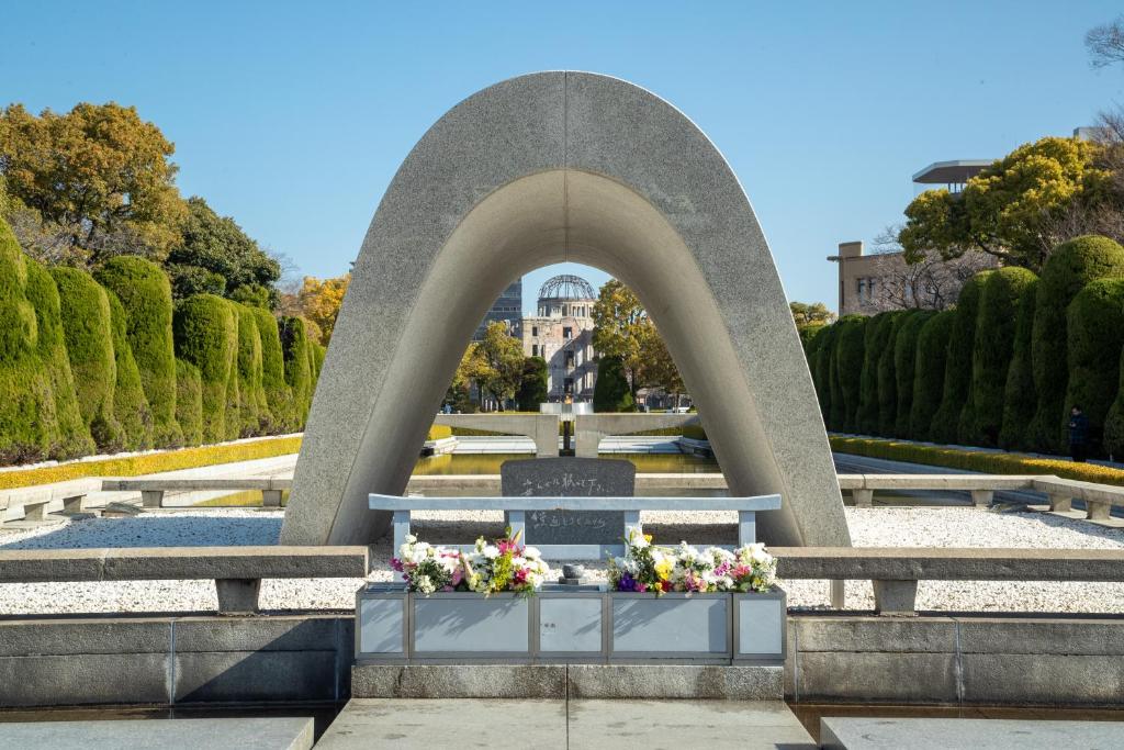 Zahrada ubytování Daiwa Roynet Hotel Hiroshima