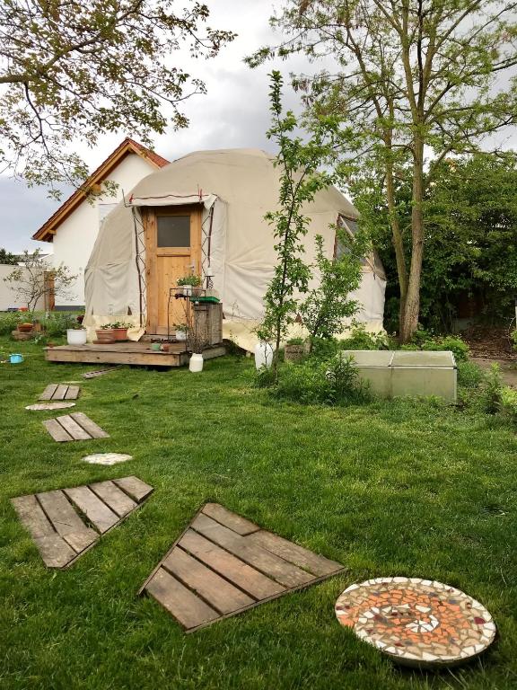 Zahrada ubytování Geo Dome