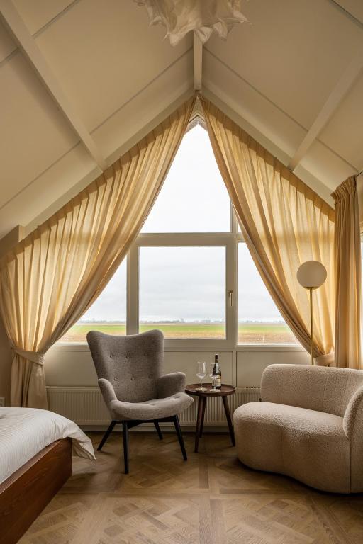 Posezení v ubytování B&B Giethoorn