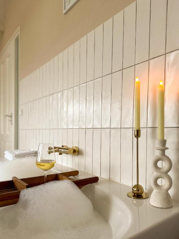 Koupelna v ubytování B&B Giethoorn