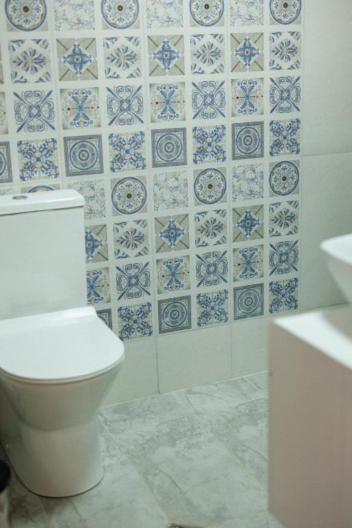 Koupelna v ubytování SMART Via Kazbegi