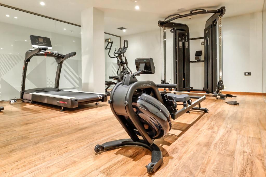 Fitness centrum a/nebo fitness zařízení v ubytování White Olive Elite Laganas