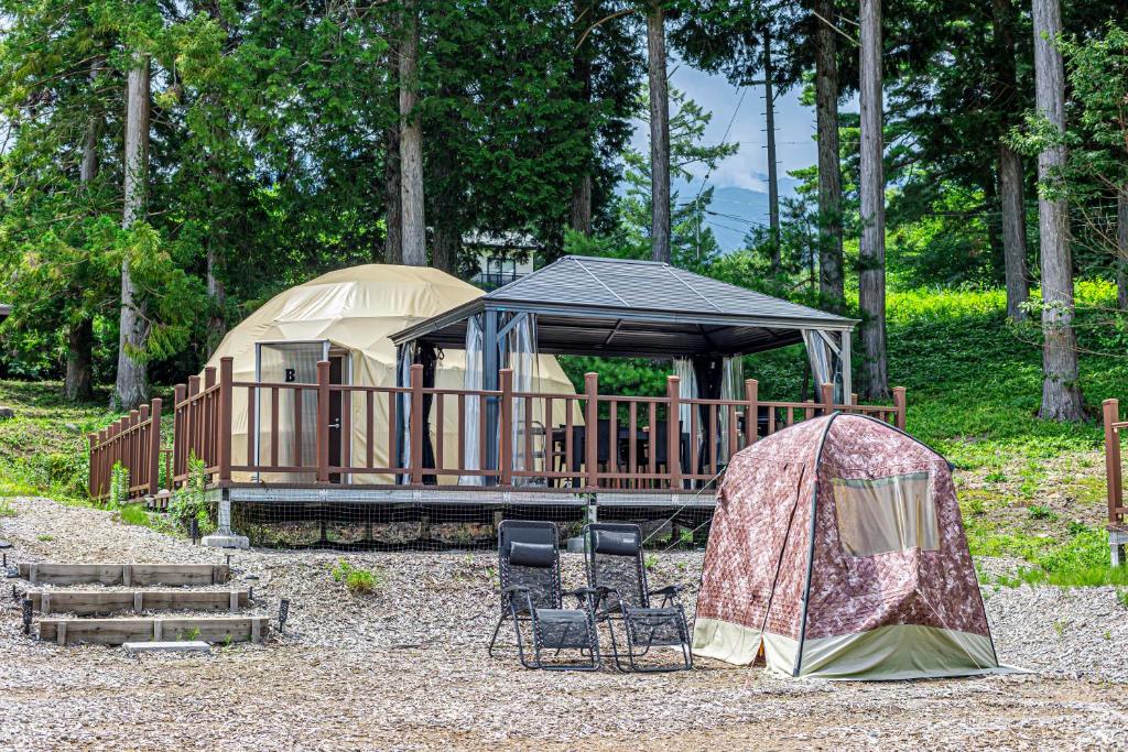 THE GLAMPING PLAZA アルプスBASE - Superior Twin Room With Sauna
