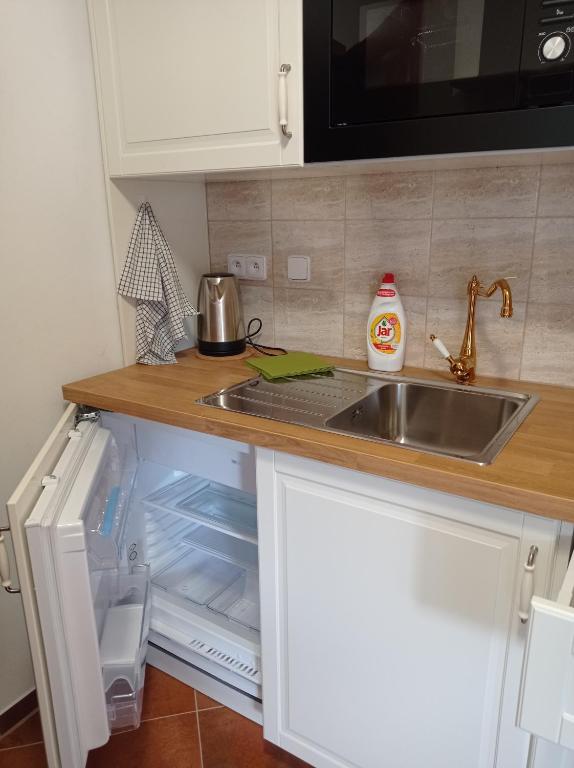 Kuchyň nebo kuchyňský kout v ubytování Apartmány U Orlického jezera - Kamenice