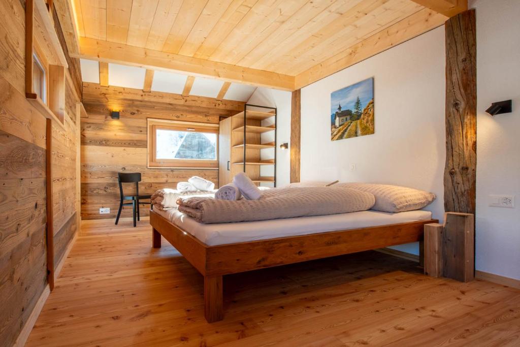 Postel nebo postele na pokoji v ubytování Stall Himmel