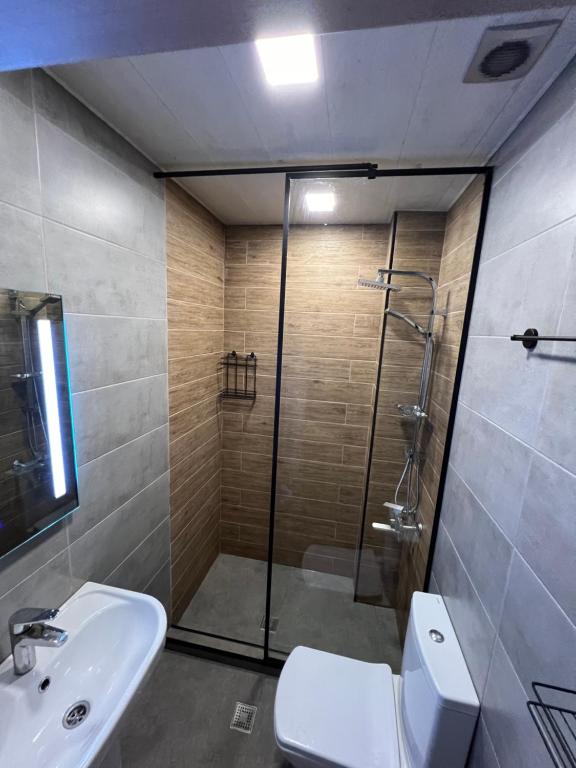 Koupelna v ubytování HOTEL PARIS