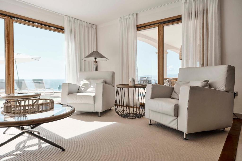 Posezení v ubytování Villa Luna Suites