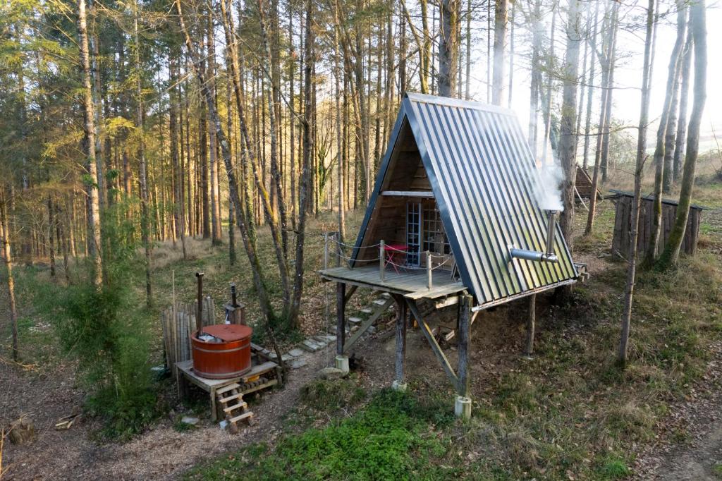 Zahrada ubytování Les cabanes de roquehort