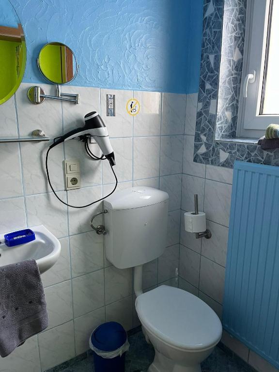 Koupelna v ubytování Pension Sander