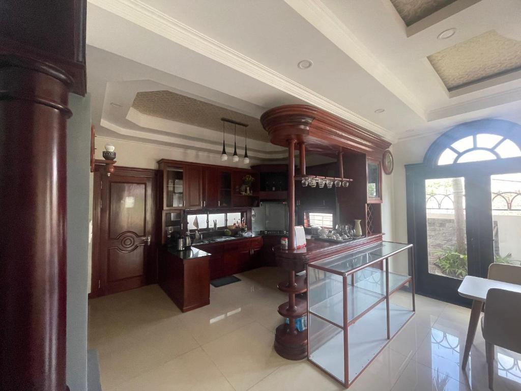 Kuchyň nebo kuchyňský kout v ubytování LENA HOTEL