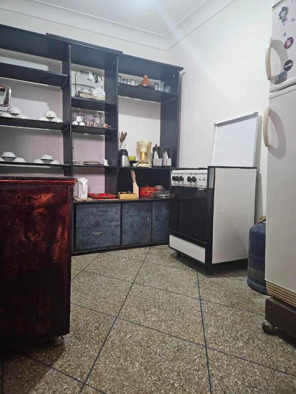 Kuchyň nebo kuchyňský kout v ubytování kech hostel
