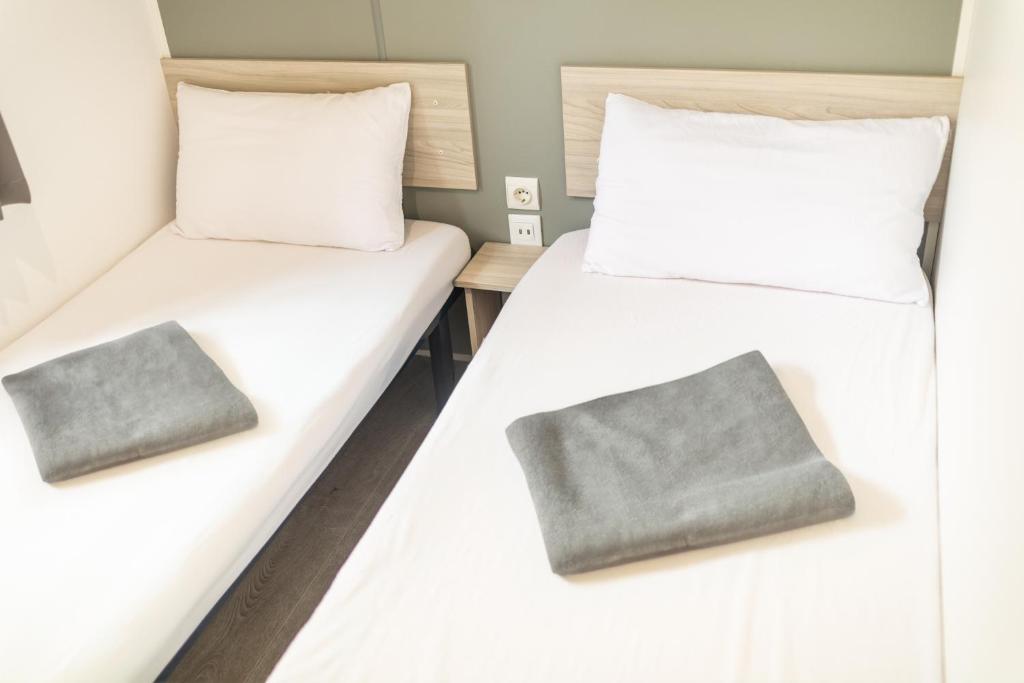 Cama o camas de una habitación en Càmping Bellsol