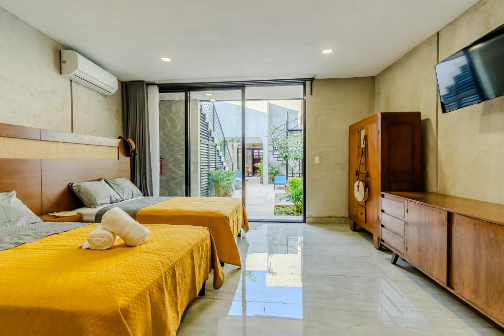 Meriblau Hotel Boutique - Habitación Doble Deluxe Con Dos Camas Dobles