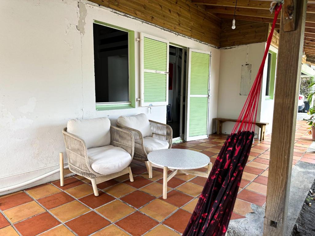 Posezení v ubytování Maison à 3 min à pied de la plage