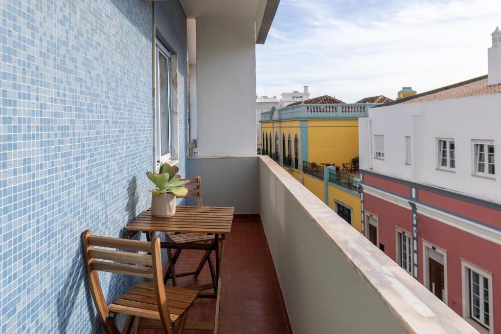 Balkón nebo terasa v ubytování Faro Guest Apartments