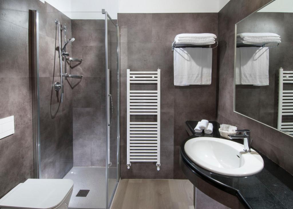 Koupelna v ubytování Hotel Prestige