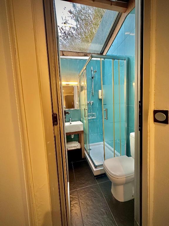 Koupelna v ubytování Hotel Punta Monpas
