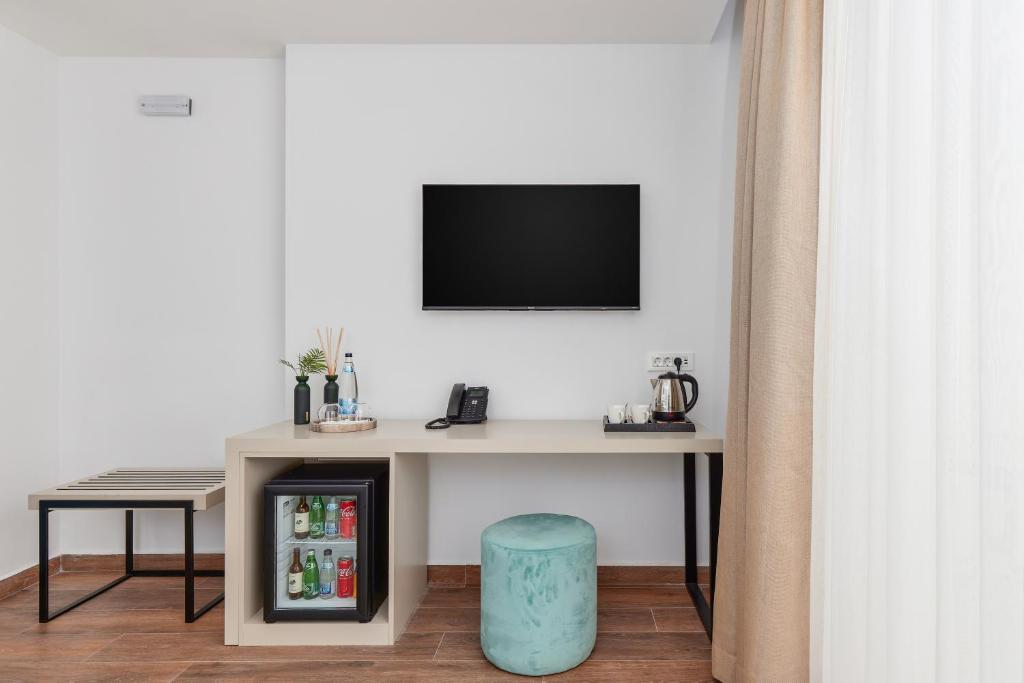 TV a/nebo společenská místnost v ubytování Hotel Splendido Bay