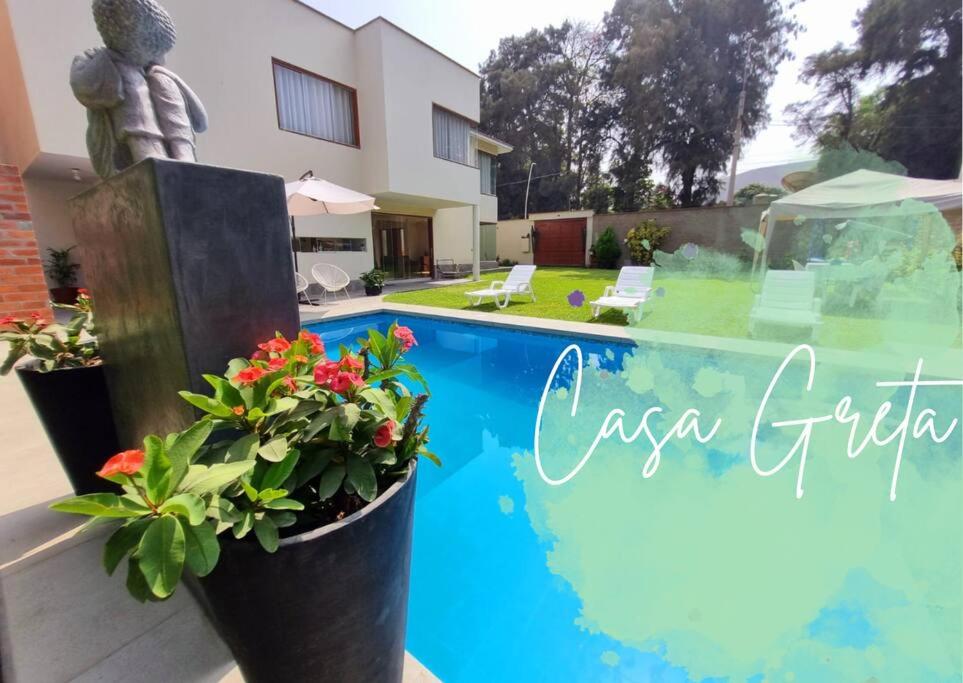 Bazén v ubytování Casa de campo Gretta, !Precios flexibles! nebo v jeho okolí