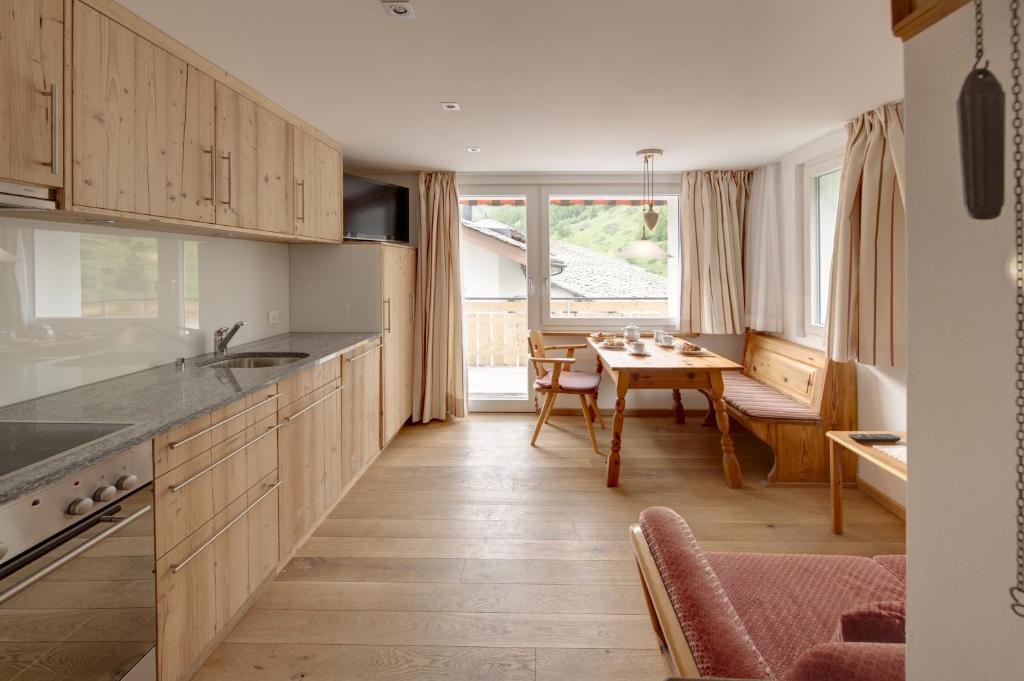 Kuchyň nebo kuchyňský kout v ubytování Apartments Styria