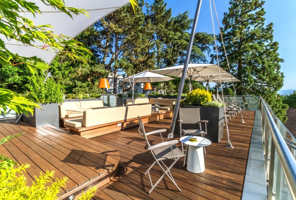 Zahrada ubytování Hotel Villa Elben Lörrach bei Basel