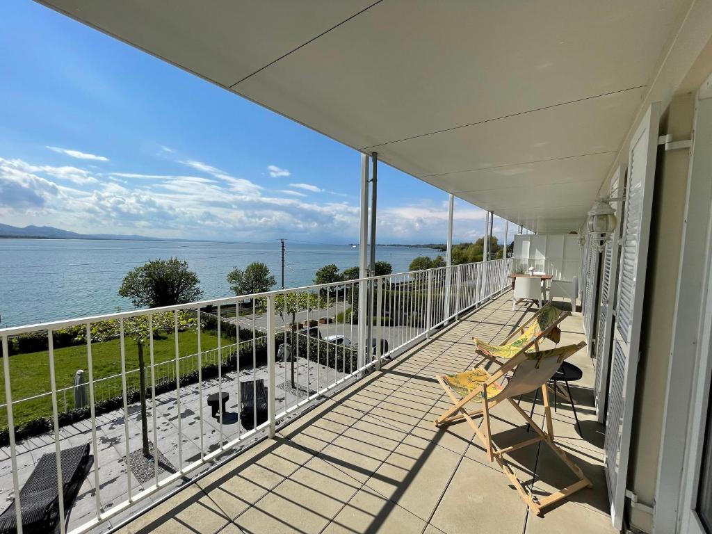 Fotografia z galérie ubytovania Sunset Apartment mit Bodensee-Blick - mit Parkplatz v destinácii Lochau