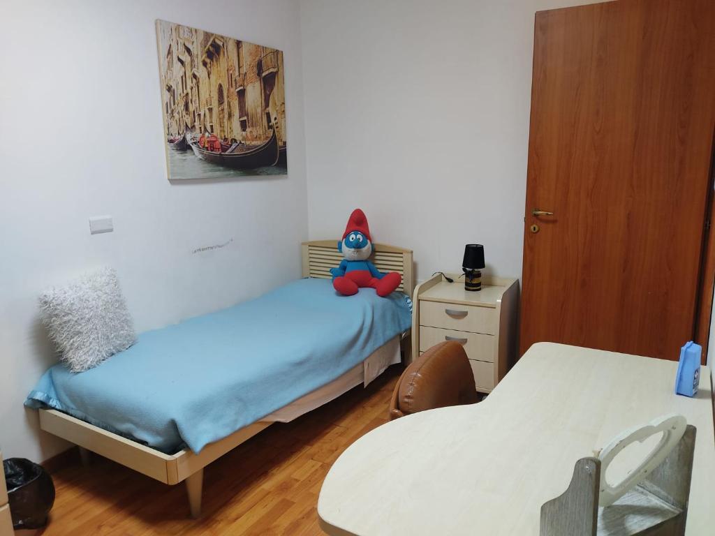 Łóżko lub łóżka w pokoju w obiekcie Bunker degli inventori