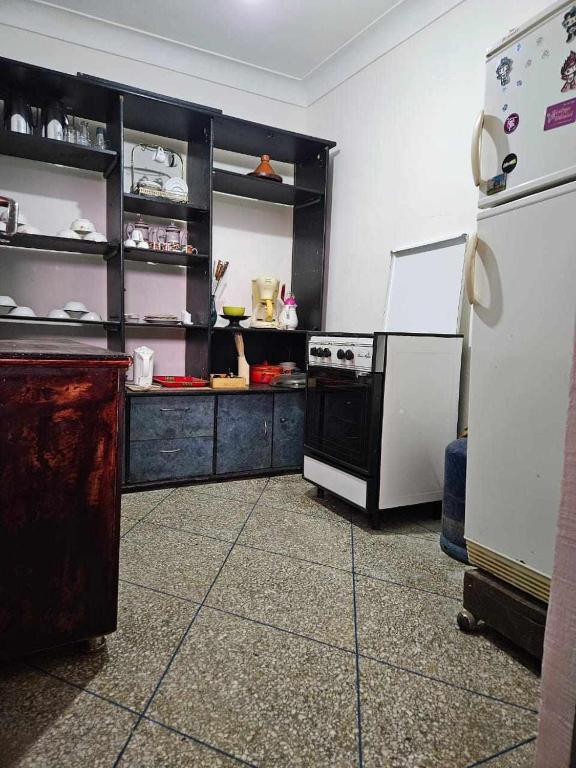 Kuchyň nebo kuchyňský kout v ubytování kech hostel
