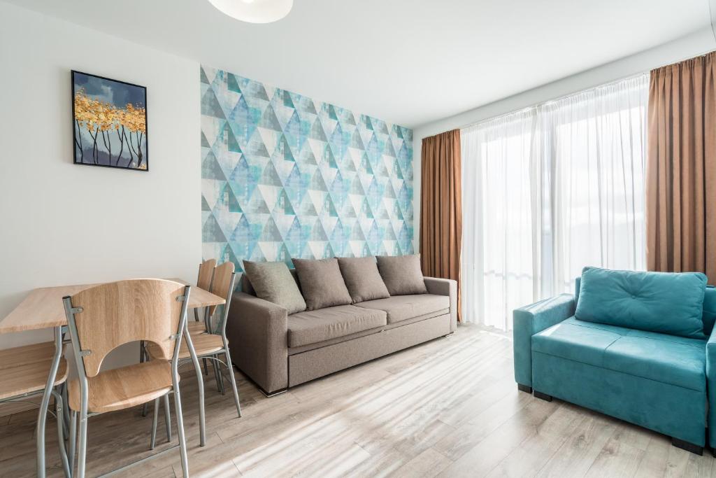 Posezení v ubytování 2-room Apartment NFT New Gudauri 452