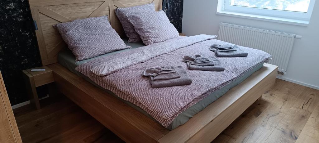 Postel nebo postele na pokoji v ubytování Apartmán Nely